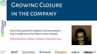 Growing Clojure inside the company